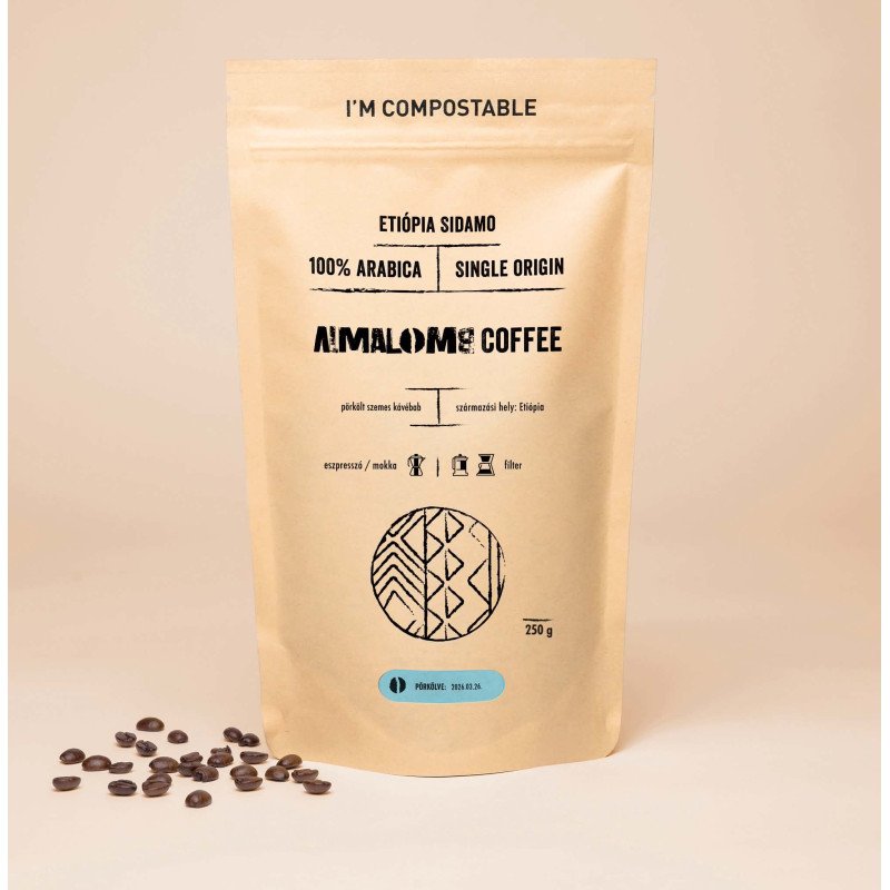 Etiópia Sidamo ∣ Arabica Szemes Kávé
